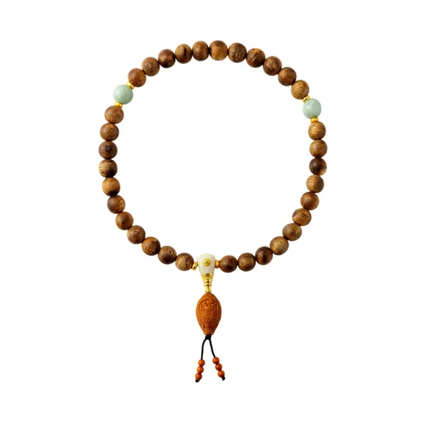 سبحة عود طبيعي فاخرة من خشب العود الطبيعي 100% للذكر