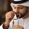 sabha-oud-natural-hand004 تفاصيل سبحة ذكر مصنوعة يدويًا من خشب العود الطبيعي
