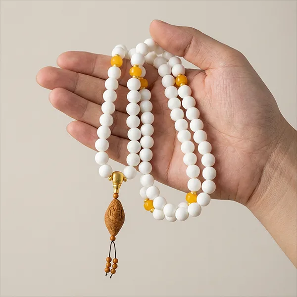 مسبحة إسلامية من العقيق سلسلة من العقيق الطبيعي